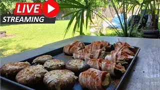 LIVE GRILLING | STUFFED PORTOBELLA MUSHROOMS, JALEPENO POPPERS, ASIAN CHICKEN | ARLINGTON TEXAS