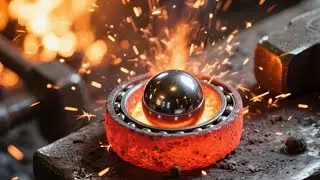 Extreme Forging: A Bearing Steel Ball Makes A Sharp Kitchen Knife