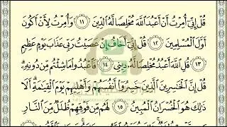 تحفيظ سورة الزمر ص 460 بالتكرار والتربيط، ،Memorization of Surat Al Zumar p 460, by repetition