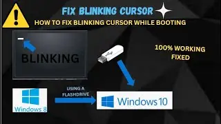 HOW TO FIX BLINKING CURSOR IN BLACK SCREEN // 100% WORKING// INSTALLING WINDOWS 10 FOR FREE IN TAMIL
