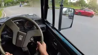 1992 Mitsubishi Pajero LO49 POV Morning Drive Warm UP