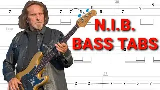 Black Sabbath - N.I.B. BASS TABS | Tutorial | Lesson