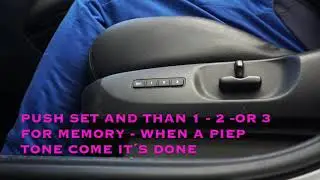 Mazda CX-9 -- HOW TO Set your Memory Seat