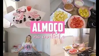 Primeiro almoço no cantinho | Filezinho de frango, batata frita e mais
