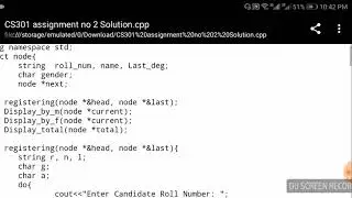 cs301 2nd assignment solution 2018
