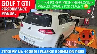 GOLF 7 GTi Performance - Przód Napęd Stage 3 na 400KM stroimy. Przyspieszenie 100-200 robi wrażenie