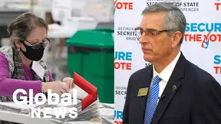 US election: Georgia official says he expects recount due to small margin between Trump, Biden |FULL