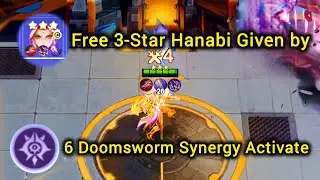 Free 3-Star Hanabi with 6-Doomsworm Synergy | MCGG Overpowered Strategy | Magic Chess Go Go