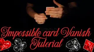 Impossible Card Vanish // Card trick // Tutorial