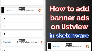 Banner Ads in Listview | Sketchware