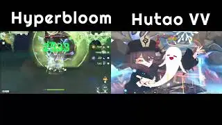 Single Target Cleartime Test (Hutao VV vs Nahida Hyperbloom)