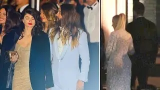 Celebrities Attend The Vanity Fair Oscars After Party: Christina Aguilera And Jared Leto