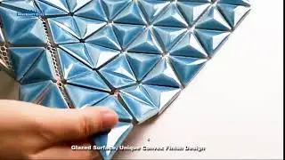 Blue Tone Canvex Surface Triangle Tile