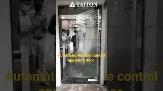 Automatic Remote control openable Glass doors in Hyderabad #automatic #doorcloser  #premium  #shorts