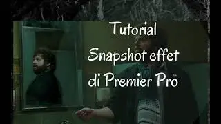 tutorial snapshot effect di premiere pro