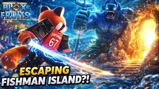 Escaping Fishman Island After Defeating Fishman Lord in Blox Fruits! (Roblox)