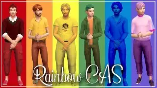 The Sims 4 // Rainbow CAS // Maxis Match CC // WillowSims