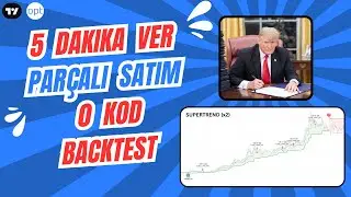 PAR&Ccedil;ALI KAR ALMAYI 0 KOD ROBOT ILE BACKTEST  EDIYORUZ - SUPERTREND x2 Strateji
