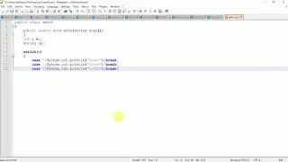 #14 Basic of Switch Case Statement in Java | Tamil.