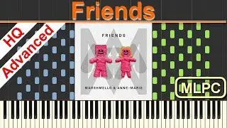 Marshmello & Anne Marie - Friends I Piano Tutorial & Sheets by MLPC