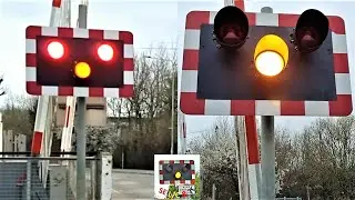 (Halogen Lights) Ridgmont Level Crossing, Bedfordshire
