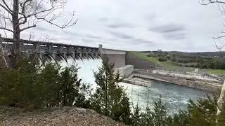 Flood gates are wide open after heavy rains at Table Rock Dam