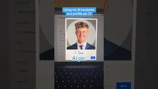 Using my AI Headshot as my Profile Picture! #shorts