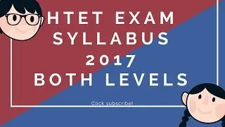 HTET syllabus 2017 BOTH LEVEL PDF AVAILABLE