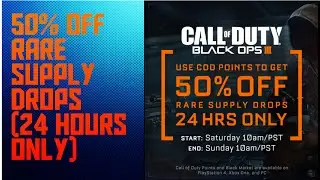 50% OFF RARE SUPPLY DROPS 24 HOURS ONLY!!!