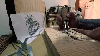 Pirografia KOMBI Surfista - Tavito Bam Bam