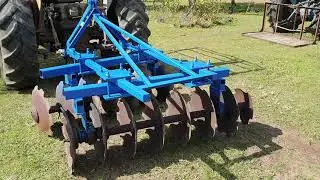 Disc harrow/plough adjustments