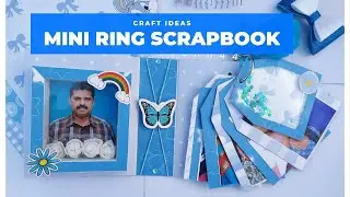 💙🤍Mini Ring Scrapbook / craftideas / Craft with Priya💙🤍
