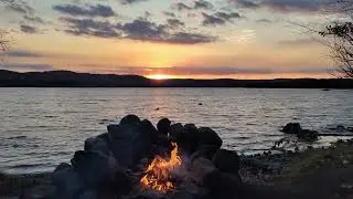 Sunrise Campfire at Woodhull Lake | 1 Hour Loop
