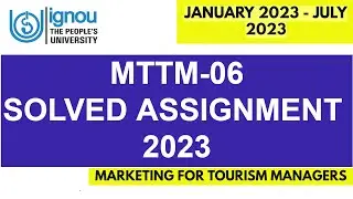 MTTM-06 SOLVED IGNOU ASSIGNMENT 2023 SESSION II Full Solved