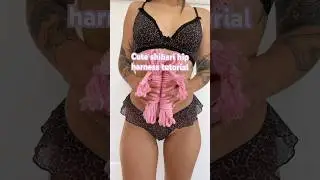 Super cute! And easy 💗💗 #shibaritutorial #selftie #cutelingerie #ropebunny #shibari #hipharness
