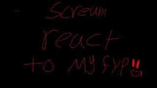 Scream reacts to my fyp #scream #gachareacts {first time making one}[TW: Short reaction video]