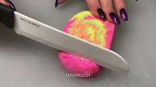 Tropical bubble bar - Fizz the Love - ASMR satisfying cutting