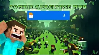 Zombie apocalypse mod for Minecraft #minecraft  😱