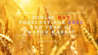 Zodiac &ldquo;RAT&rdquo; Forecast for 2023 the Year of Water Rabbit