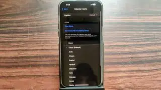 how to turn off calendar alerts tone on iPhone 15 Pro Max