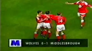 28 August 1993 Central ITV Highlights Wolves  2 Middlesbrough 3