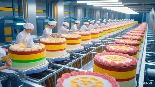 How top 5 cakes are made in the Factory #cake #usa