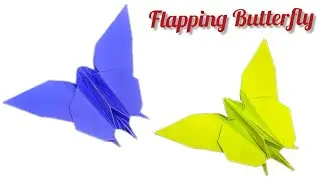 How to make an Origami Butterfly step-by-step | Flapping Butterfly instructions