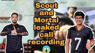 Scout and Mortal leaked call recording 😱| Thug talks about defaming mortal call recording