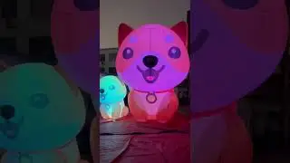 4.8m tall customize inflatable pet dog