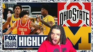 WAS LOOKING SPOOKY!! #3 Michigan Wolverines vs Ohio State Buckeyes 🏀 College Basketball (reaction)