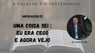 22. Uma coisa sei : eu era cego e agora vejo | Miguel Ma