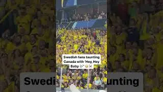 SWEDISH FANS TAUNT CANADA WITH FAMILIAR CHANT ☠️🫢