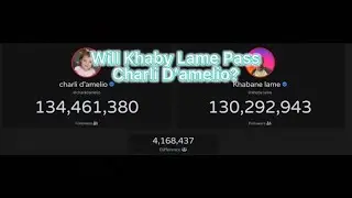 khaby lame VS charli damelio - counter followers real time!