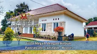 Dijual Villa Megah dengan kebun view gunung, hutan dan lembah 5.000 m² Pancawati Caringin Bogor